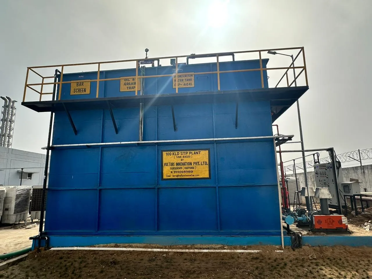 Vulture Innovation sewage treatment plant